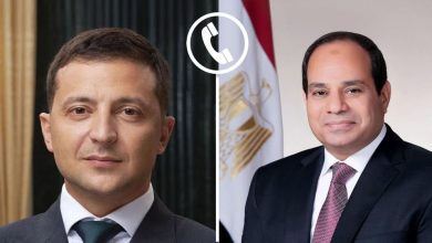السيسي وزيلينسكي يبحثان أزمة أوكرانيا وجهود السلام في الشرق الأوسط