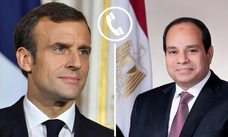 السيسي وماكرون يضعان خارطة طريق لإنهاء أزمة غزة