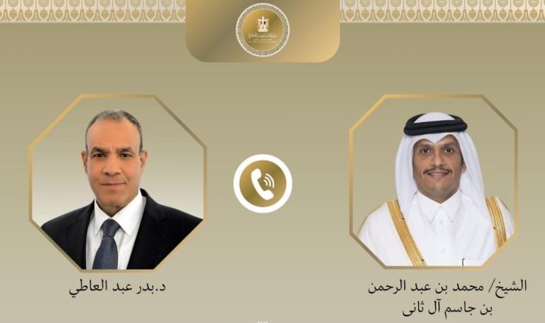 مصر وقطر تتفقان على مواصلة الجهود لوقف إطلاق النار بغزة