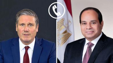 السيسي وستارمر يبحثان أزمة غزة والاعتراف بفلسطين
