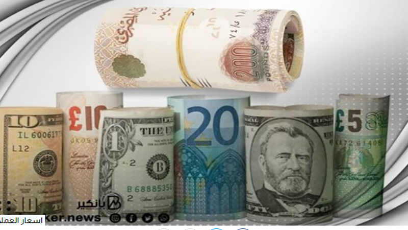 أسعار العملات في مصر اليوم الأربعاء