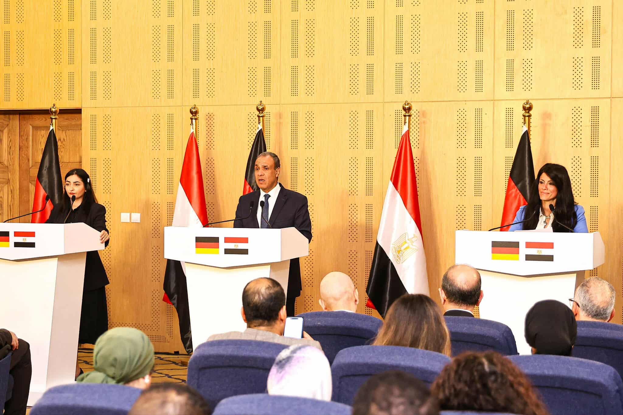 خلال مؤتمر صحفي.. المشاط: نُثمن الجهود الألمانية لإتمام آلية مساندة الاقتصاد الكلي ودعم الموازنة 