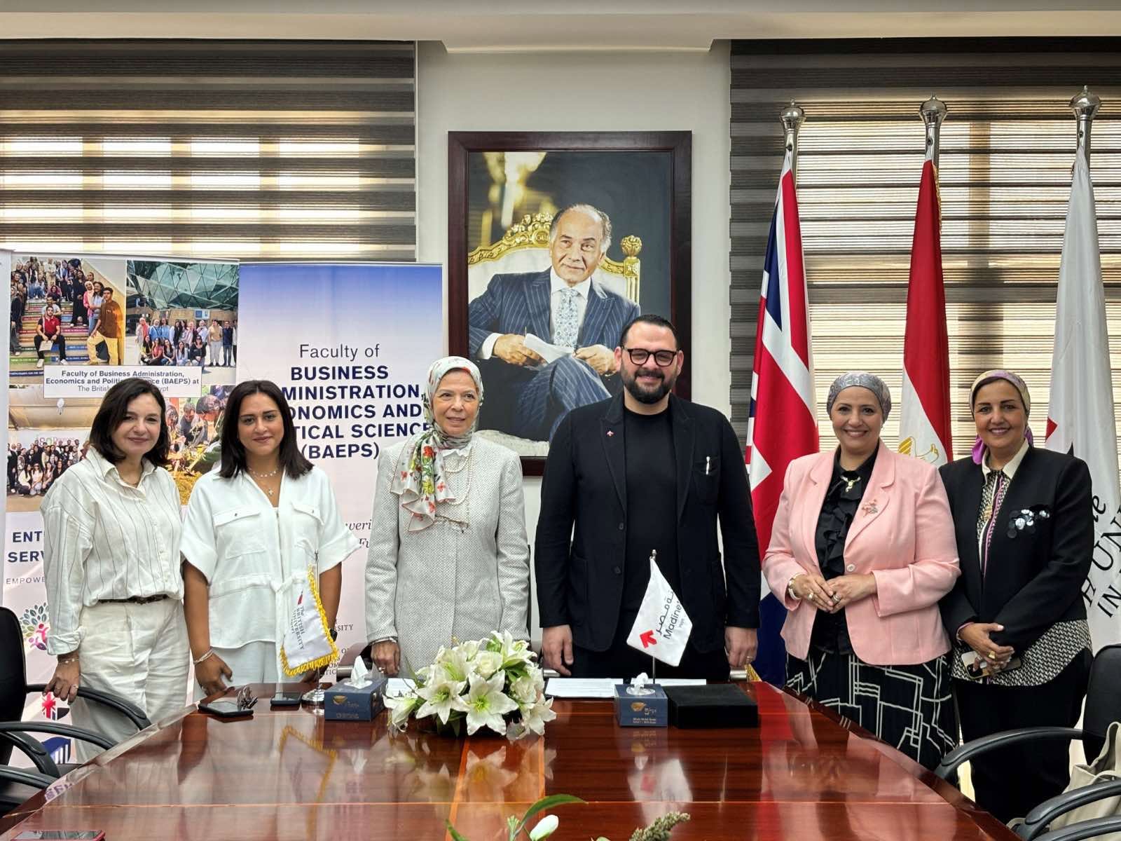 مدينة مصر تتعاون مع الجامعة البريطانية لتوفير فرص تدريب عملي لطلاب كلية الاقتصاد و العلوم السياسية