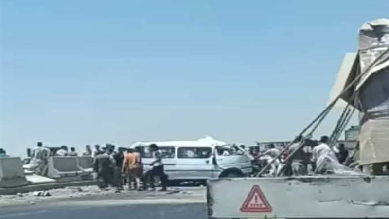 ارتفاع عدد ضحايا حادث الطريق الإقليمي بالجيزة إلى 9 وفيات و11 مصابًا