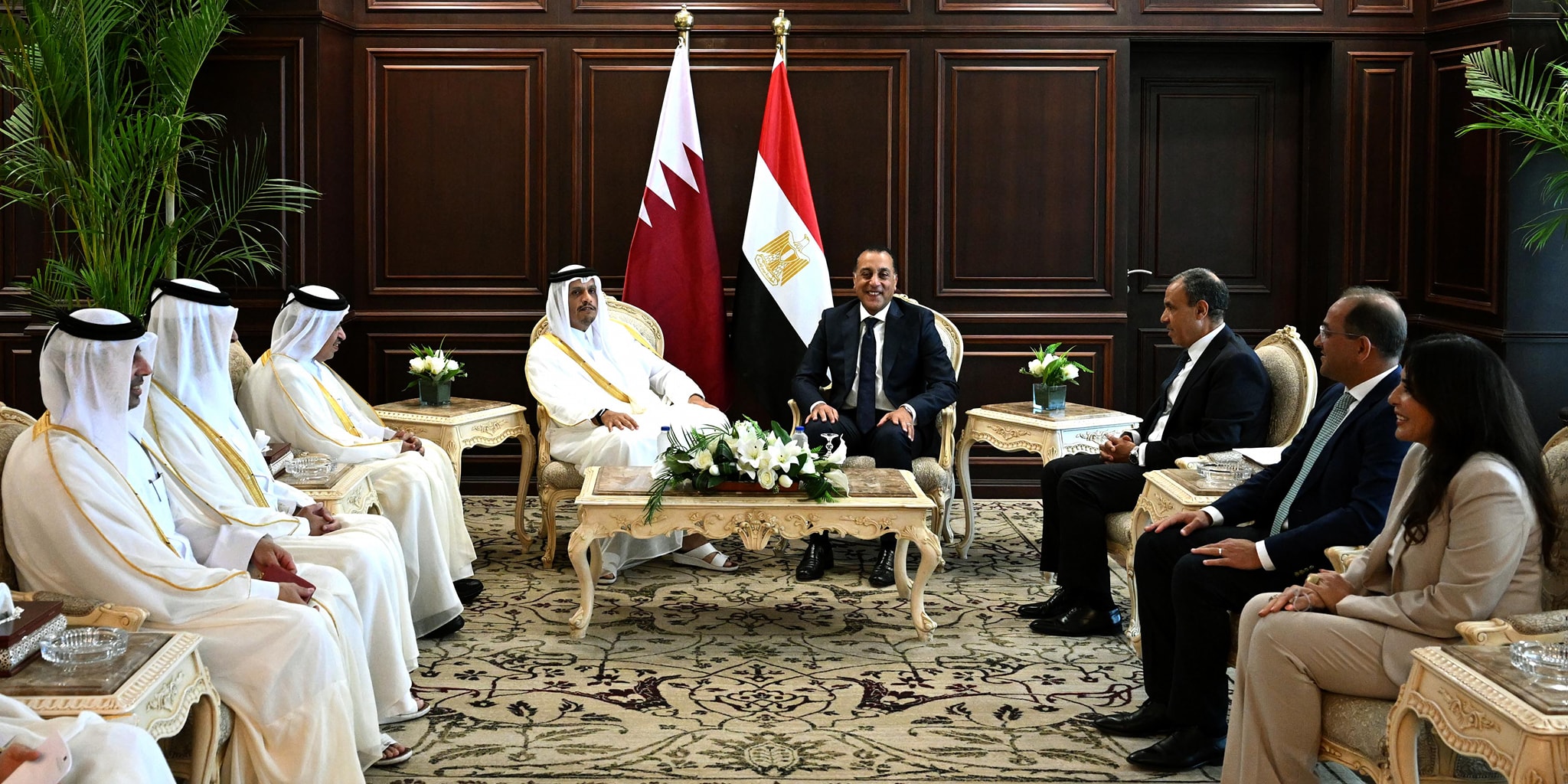 مدبولي: الحكومة تدعم الاستثمارات القطرية في مصر