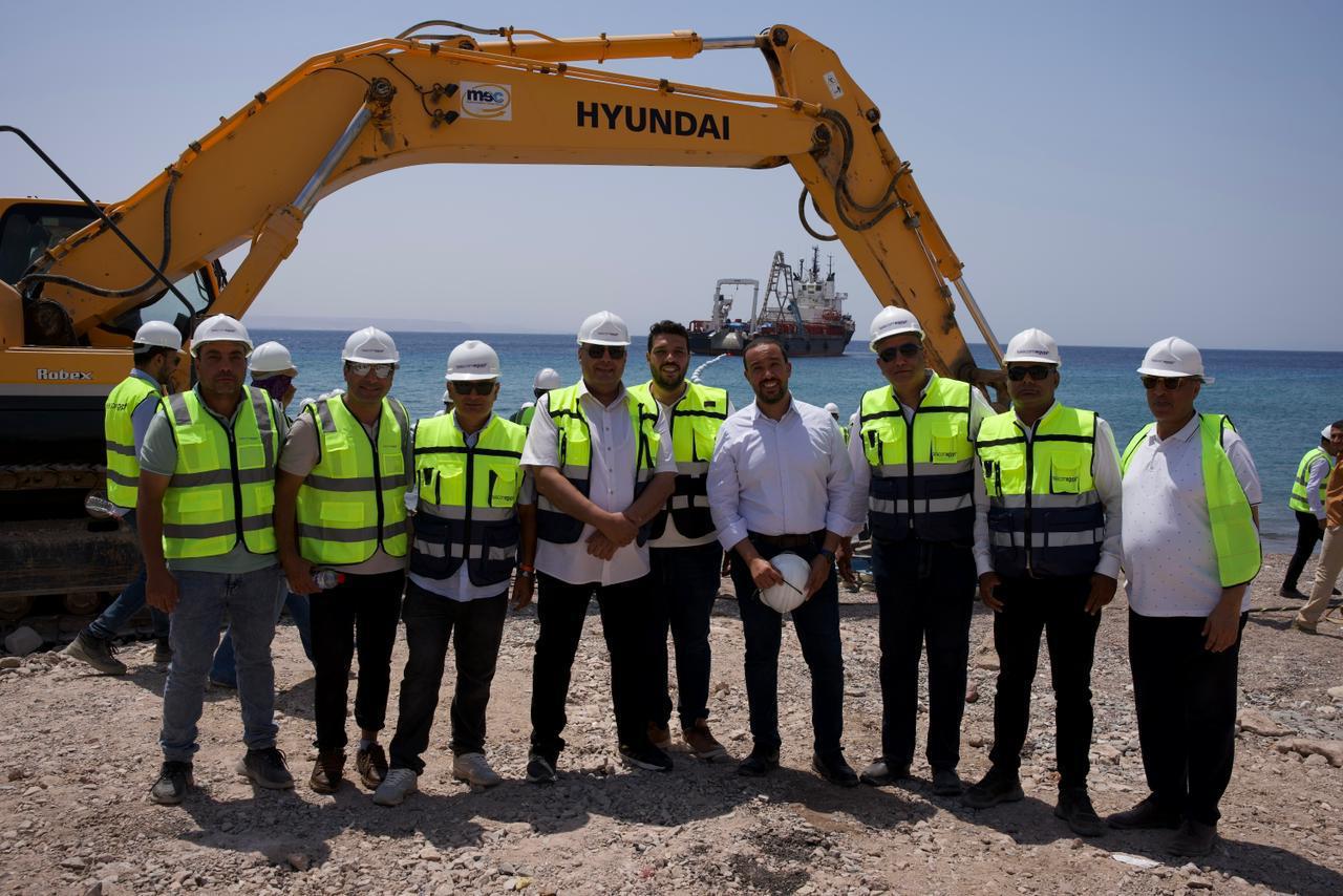 الانتهاء من ربط مصر والأردن من خلال الكابل البحري للاتصالات عالي السعة “كورال بريدج”