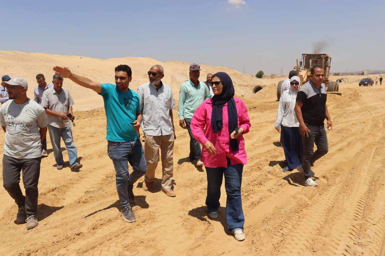 رئيس جهاز الشيخ زايد تتفقد المشروعات الجارية بتوسعات المدينة ومحطة الصرف الرئيسية