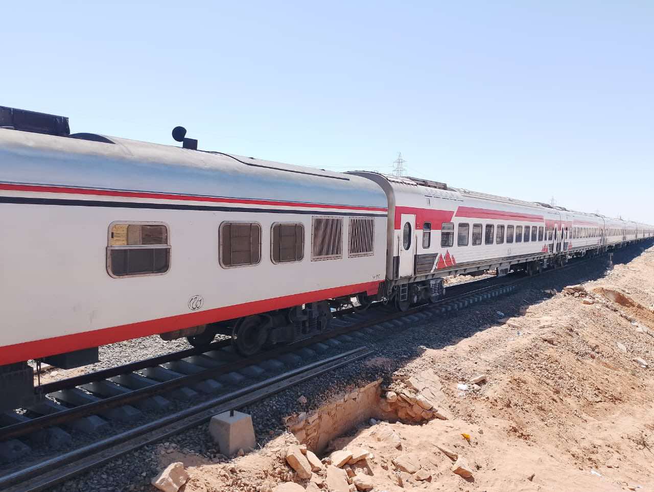 استعادة حركة القطارات على خط الإسكندرية– مطروح بعد حادث قطار 1935