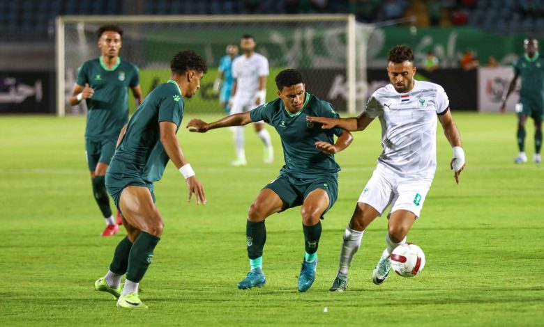مباراة الجولة الاولي للدوري المصري بين المصري والاتحاد