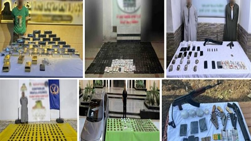 مصرع 3 عناصر شديدة الخطورة وضبط طن مخدرات بـ101 مليون جنيه في ضربات أمنية موسعة