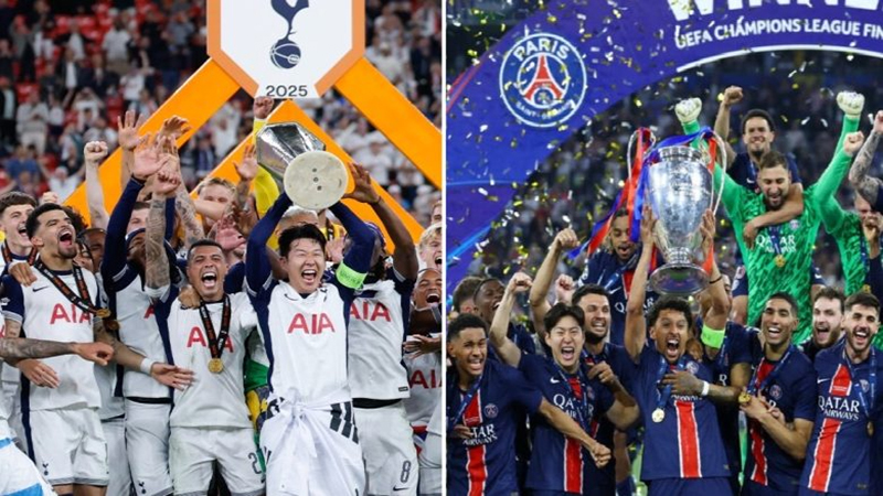 باريس سان جيرمان يواجه توتنهام في كأس السوبر الأوروبي الليلة