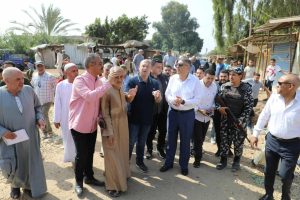 محافظ الجيزة يتفقد موقع محطة قطار نكلا