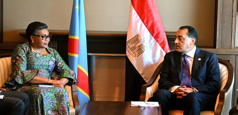 مدبولي يلتقى رئيسة وزراء الكونغو الديمقراطية