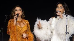 أحلام تهنئ أنغام علي نجاح حفلها في لندن وتعافيها من أزمتها الصحية