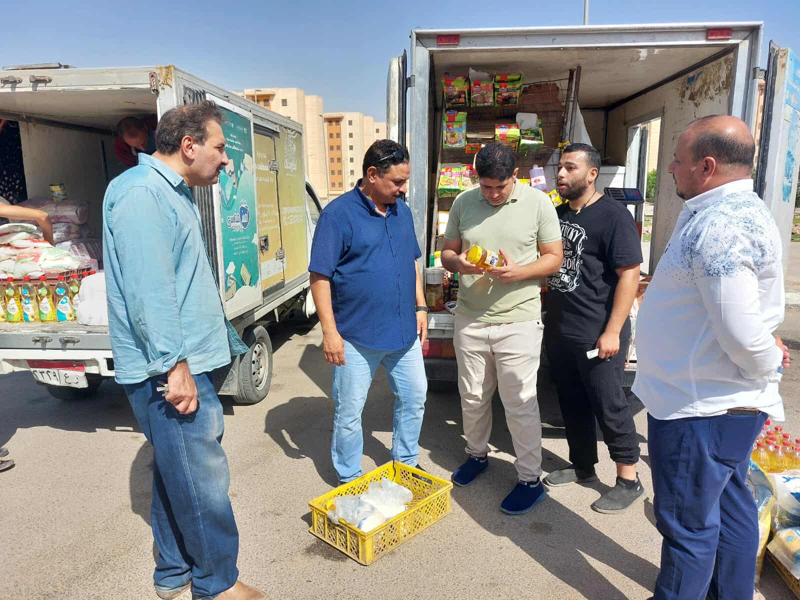 انطلاق مبادرة لتوزيع السلع المدعمة والتموينية بالسيارات المتنقلة في أكتوبر الجديدة