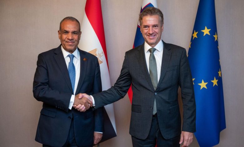مصر وسلوفينيا تبحثان جهود إنهاء الحرب في غزة