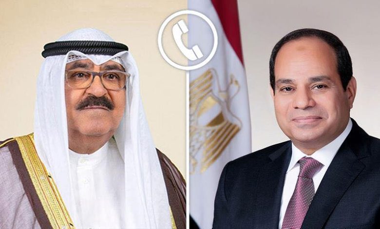 السيسي وأمير الكويت يدينان الاعتداء على قطر ويدعوان لإنهاء مأساة غزة