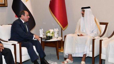 الرئيس السيسي يعزي أمير قطر ويدين العدوان الإسرائيلي على الدوحة