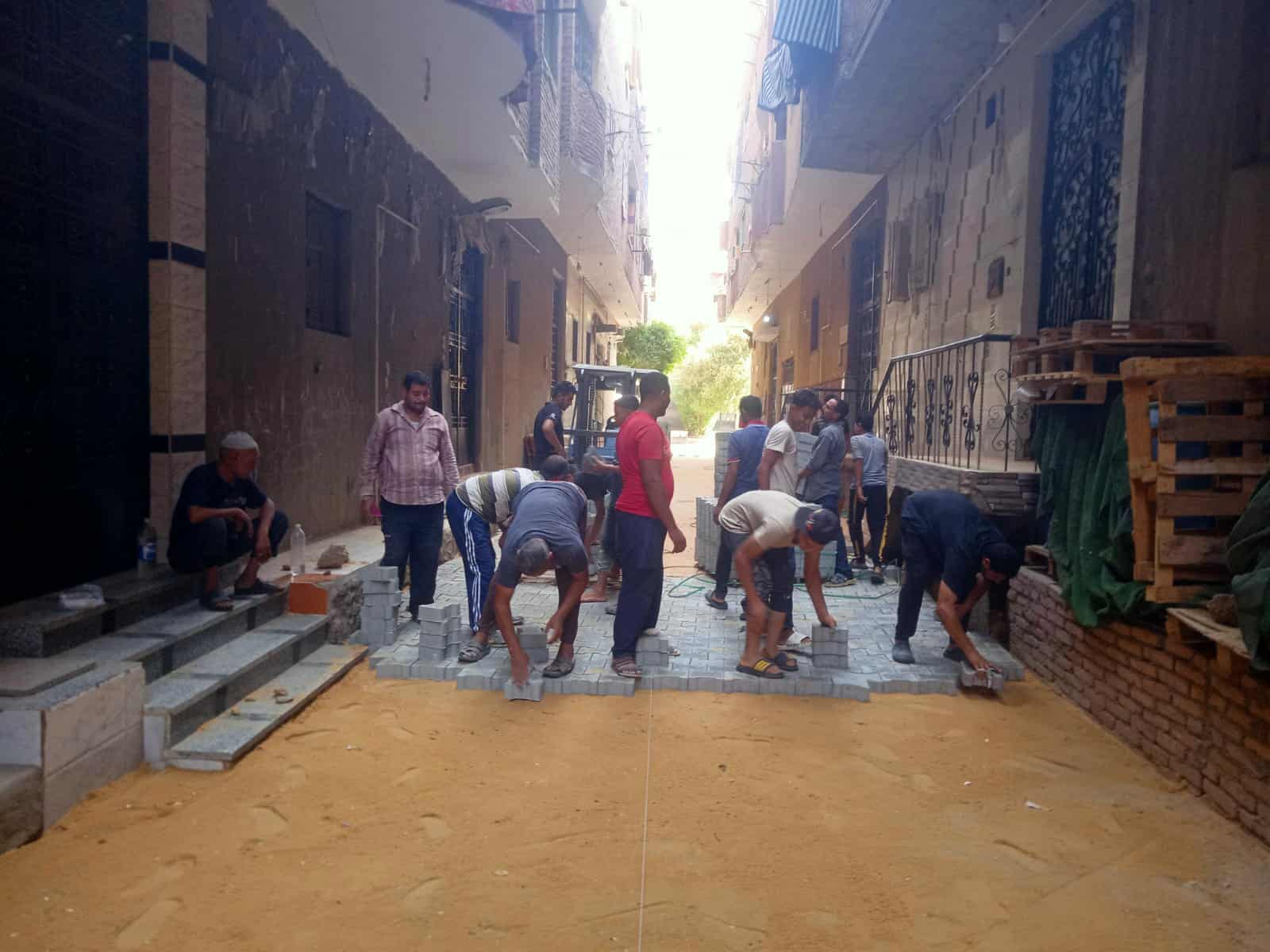 الجيزة تبدأ بتطوير ٧٠ شارعًا بمنطقة الكونيسة ومتفرعات العروبة