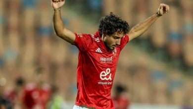 محمد هاني لاعب الفريق الاول لكرة القدم بالاهلي