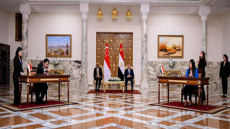 المشاط توقع مذكرة تفاهم مع مؤسسة التعاون السنغافورية لتعزيز التعاون الاقتصادي