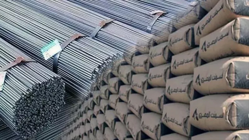 استقرار أسعار الحديد والأسمنت في الأسواق