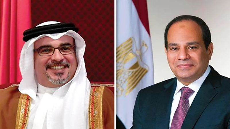 الرئيس السيسي يستقبل ولي عهد مملكة البحرين