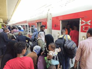 سكك حديد مصر تُسيّر الرحلة العشرين لعودة الأشقاء السودانيين