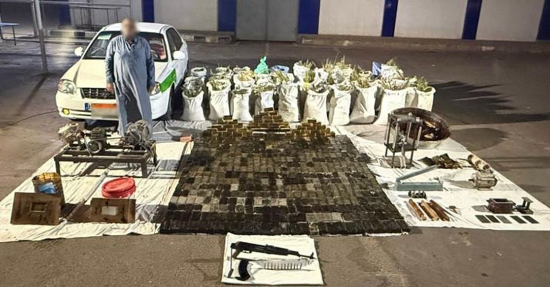 سقوط عنصر إجرامي خطير بحوزته طن و445 كيلو جرام مخدرات بقيمة 46 مليون جنيه في أبو رديس
