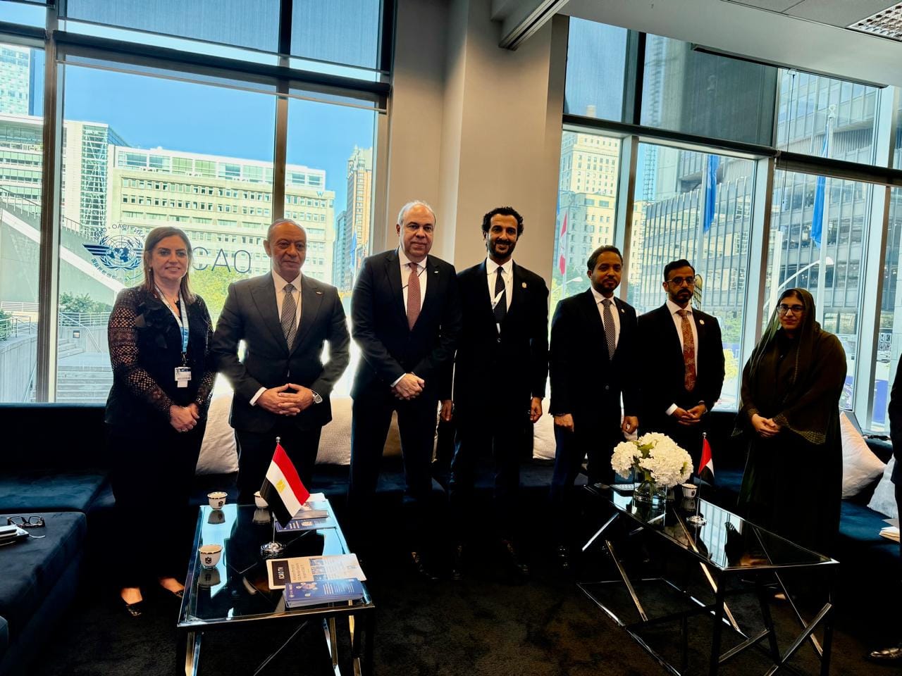 تعزيز التعاون المصري – الإماراتي في مجال الطيران المدني خلال اجتماعات «الإيكاو» بمونتريال