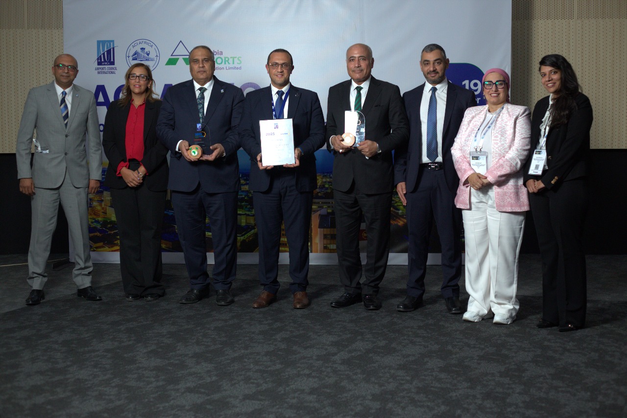المطارات المصرية تستحوذ علي النصيب الأكبر من جوائز البيئة والاستدامة