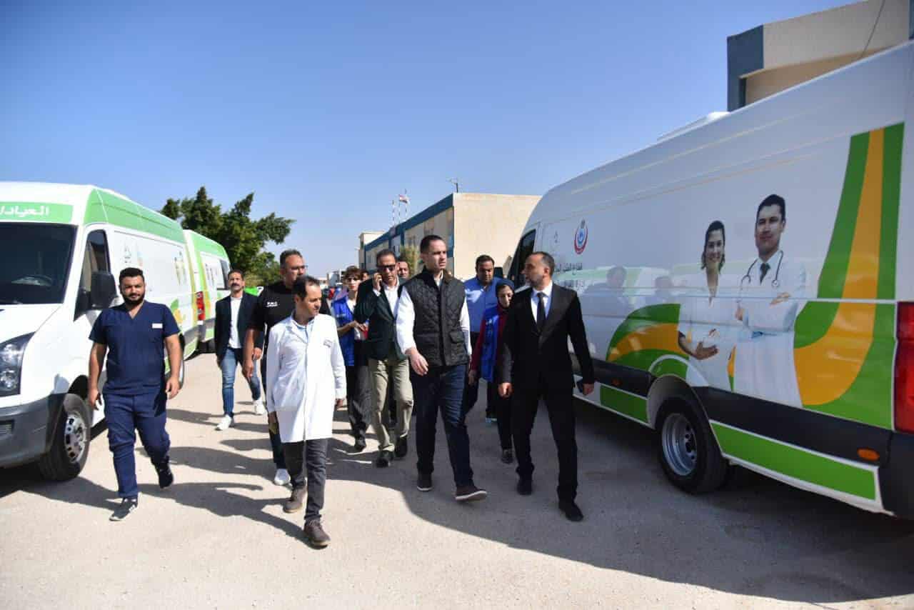 جولة تفقدية لنائب وزير الصحة ومحافظ شمال سيناء لمتابعه جاهزية المنشآت الصحية