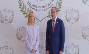 السيسي وميلوني يبحثان جهود وقف إطلاق النار في غزة