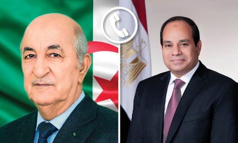 السيسي يبحث مع الرئيس الجزائري الجهود المصرية لإنهاء حرب غزة