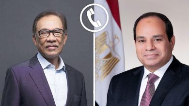 السيسي يبحث مع رئيس وزراء ماليزيا جهود إنهاء الحرب في غزة