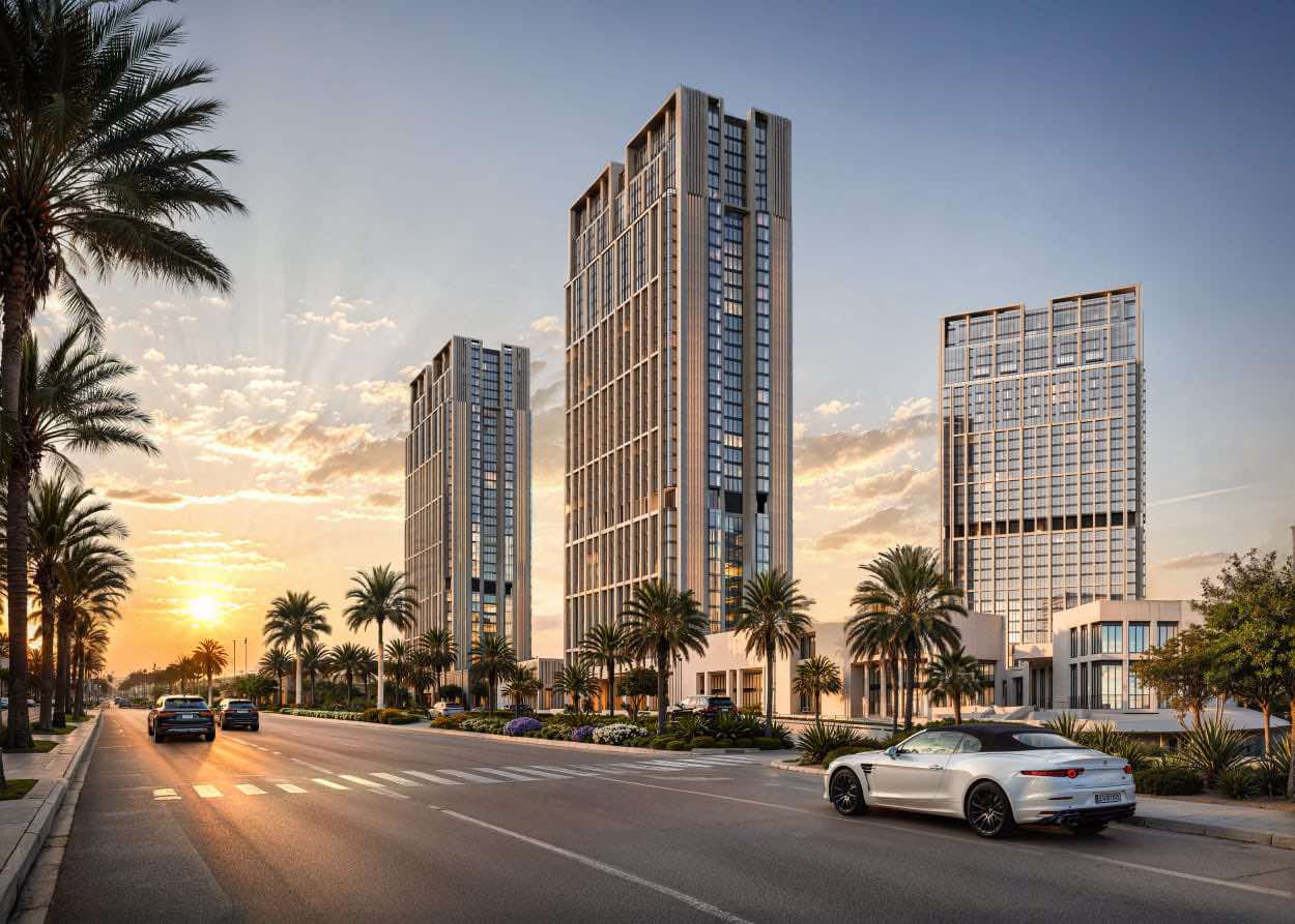 أركان بالم تُطلق مشروع 205 Towers ليُشكل أيقونة معمارية جديدة في قلب مدينة الشيخ زايد