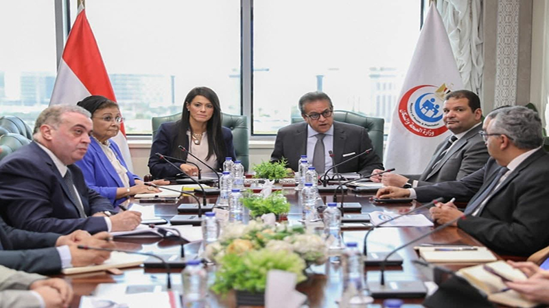وزير الصحة يناقش مع وزيرة والتخطيط معدلات الإنجاز بملف الاستثمارات وحجم الإنفاق على المشروعات الصحية