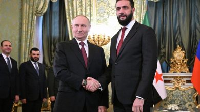 الشرع وبوتين يبحثان تعزيز التعاون بين موسكو ودمشق