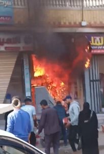 السيطرة على حريق داخل سوبر ماركت بالمحلة