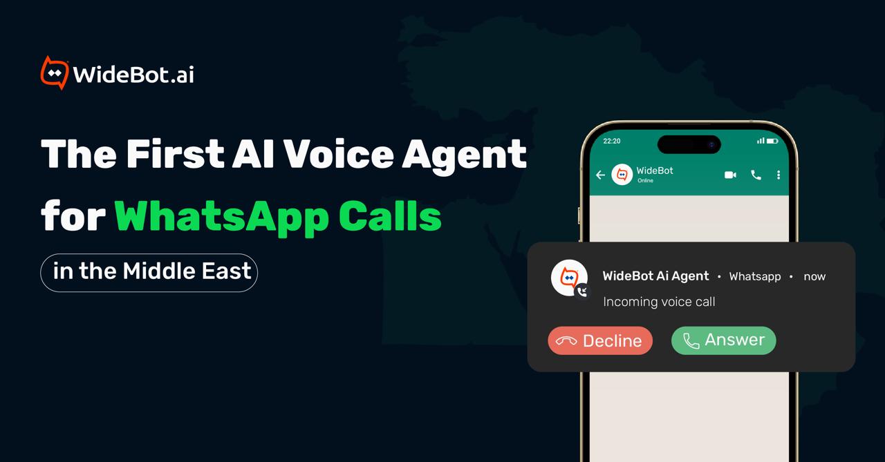 WideBot Launches the First AI Voice Agent for WhatsApp Business Calls in the Middle East