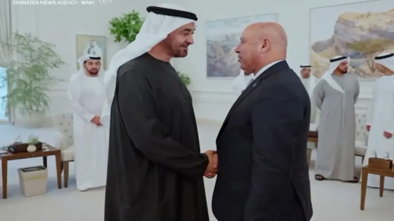 محمد بن زايد يستقبل وزراء النقل المشاركين في “جلوبال ريل 2025”