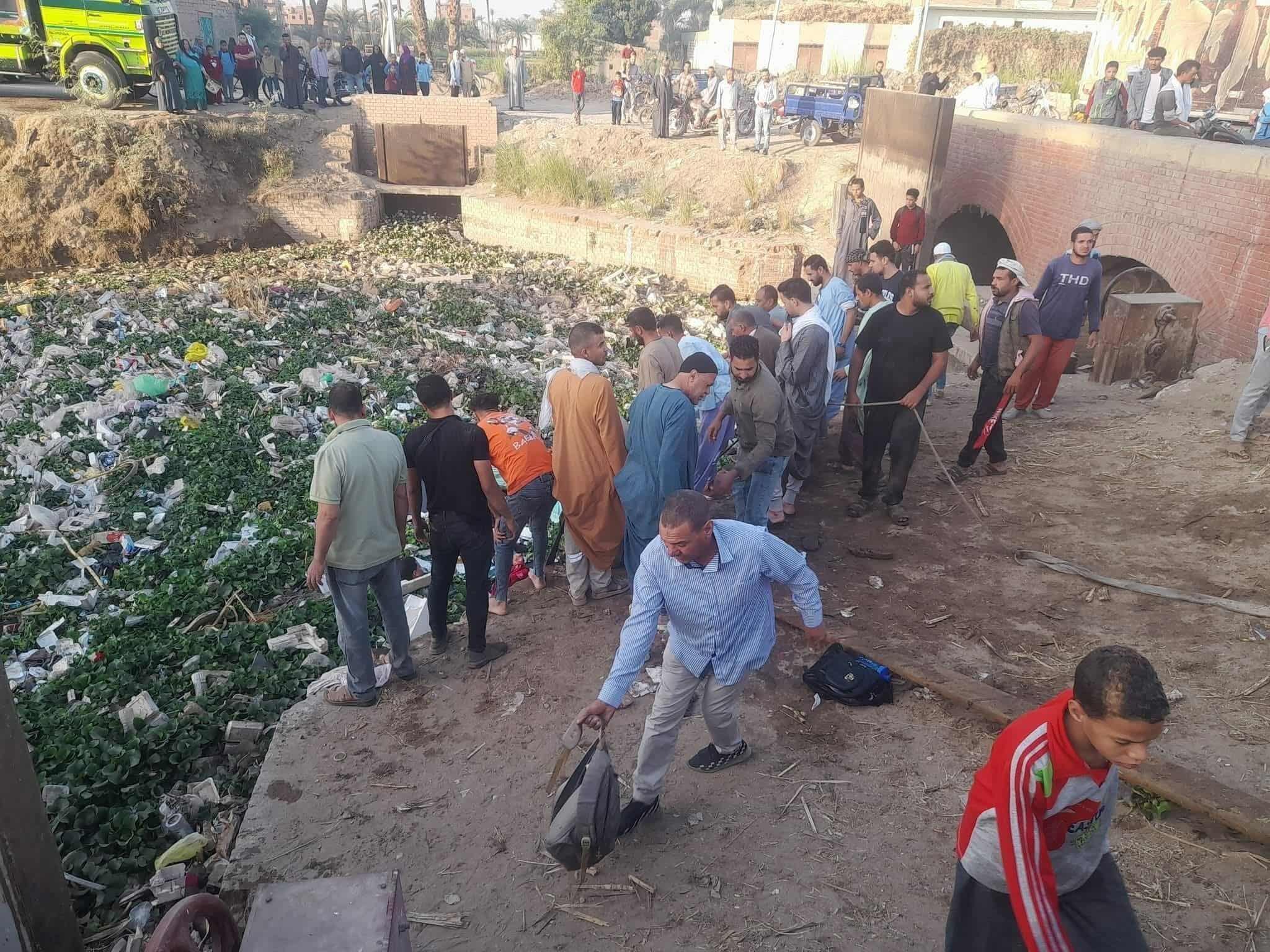 5 وفيات و6 مصابين..حصيلة ضحايا غرق تروسيكل بأسيوط 