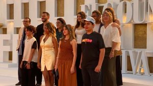 بالصور.. أبطال “الحياة بعد سهام” يحتفلون على السجادة الحمراء بمهرجان الجونة