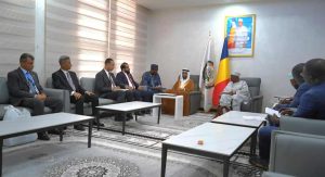 رئيس البرلمان العربي يلتقي رئيس مجلس الشيوخ بتشاد