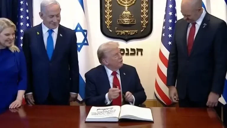 ترامب يصف زيارته للكنيست باليوم العظيم