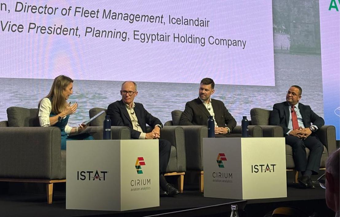 مصر للطيران تشارك في جلسة نقاشية عن شركات الطيران في مؤتمر ISTAT الخاص بالشرق الأوسط وأفريقيا