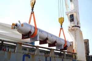 دي بي ورلد– مصر تستقبل شحنة عملاقة بوزن يتجاوز 500 طن بميناء السخنة