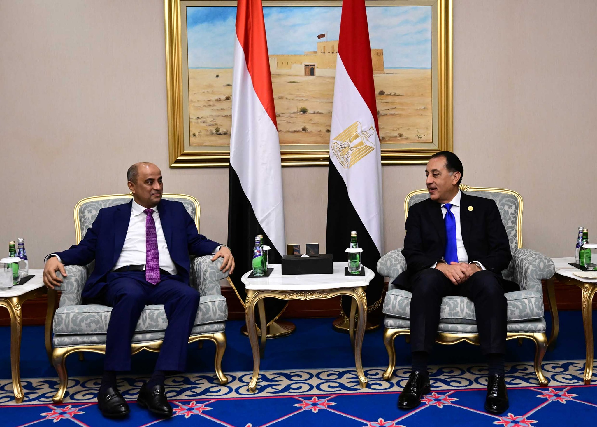 رئيس الوزراء يلتقي نظيره اليمني على هامش قمة مكافحة الجوع