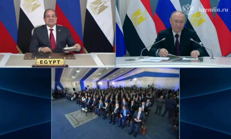 السيسي: محطة الضبعة تعكس عمق التعاون المصري الروسي في الطاقة النووية