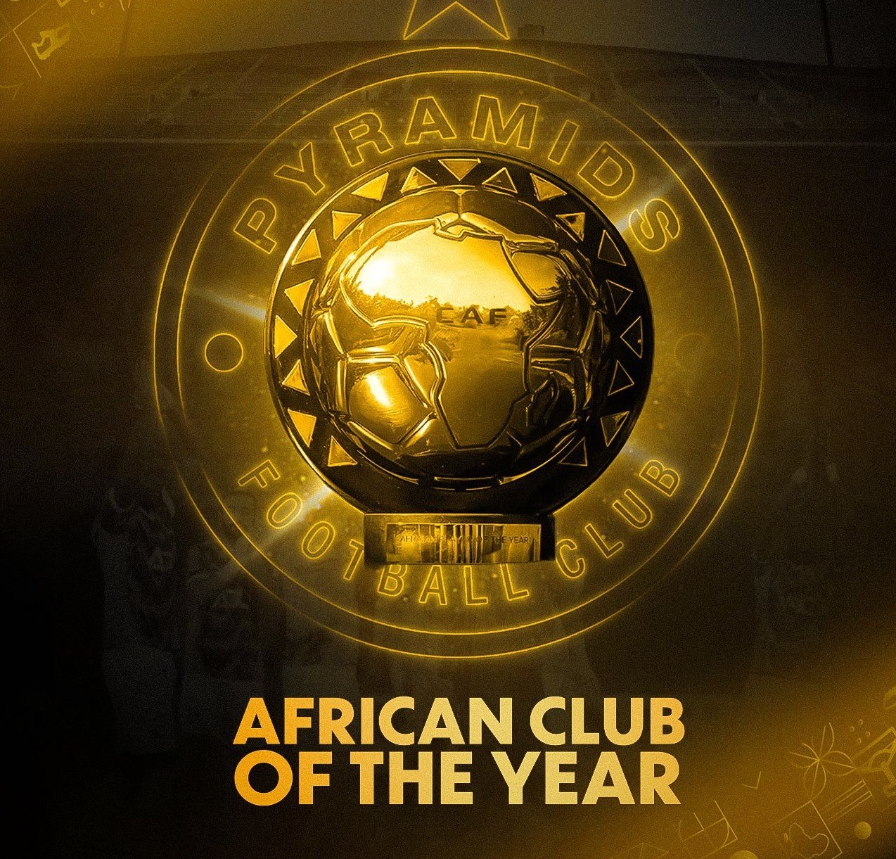 بيراميدز يحتفل بجائزة الأفضل في أفريقيا